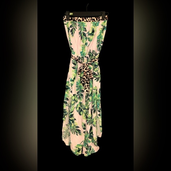 Venus Tropical Leaf Print Jumpsuit XS-S NWOT - Picture 3 of 16